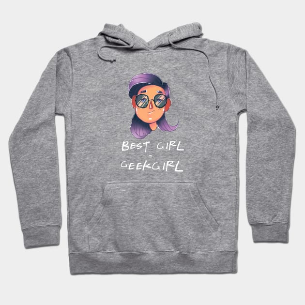 Best Girl - Geek Girl Hoodie by nadzeya